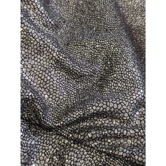 AMERICAN RAG! SHIMMERY TAUPE SPOTTED METALLIC ON BLACK DRESS, TOP! SZ 1X - Picture 6 of 9